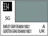 Краска на растворителе художественная MR.HOBBY C334 BARLEY GRAY BS4800/18B21 (Полу-глянцевая) 10мл. - фото 1