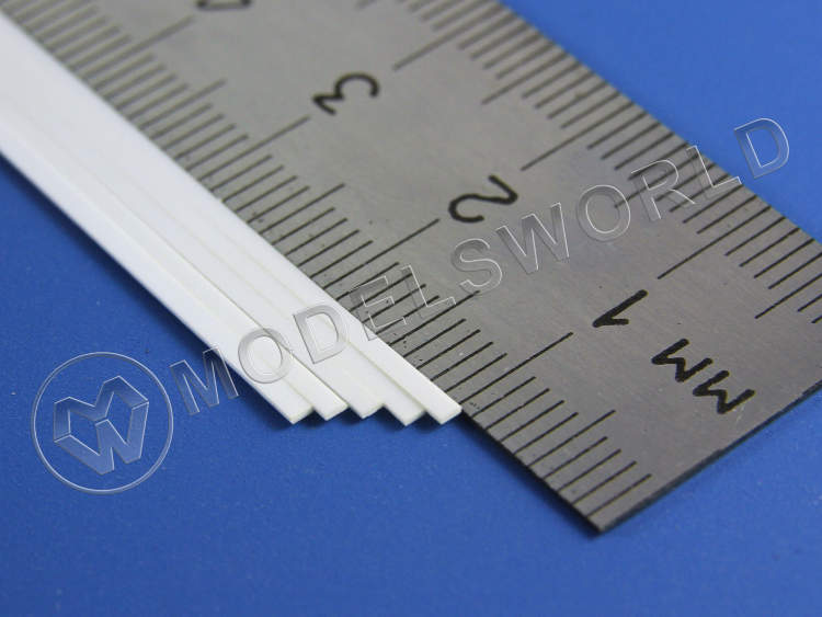 Полоска пластиковая для масштаба S, 0.4х1.2 мм, 10 шт - фото 1