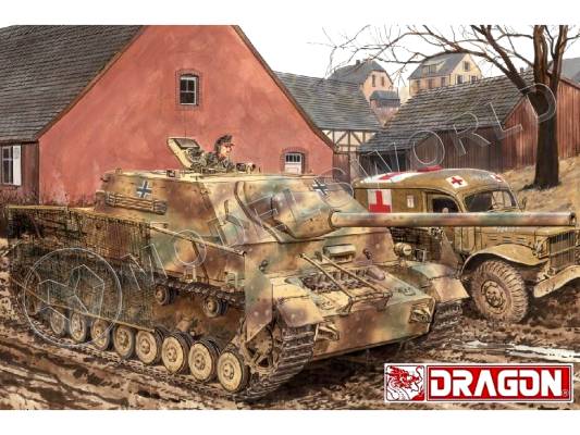 Склеиваемая пластиковая модель Немецкая САУ Pz.Kpfw.IV L/70(A), 2 in 1. Масштаб 1:35