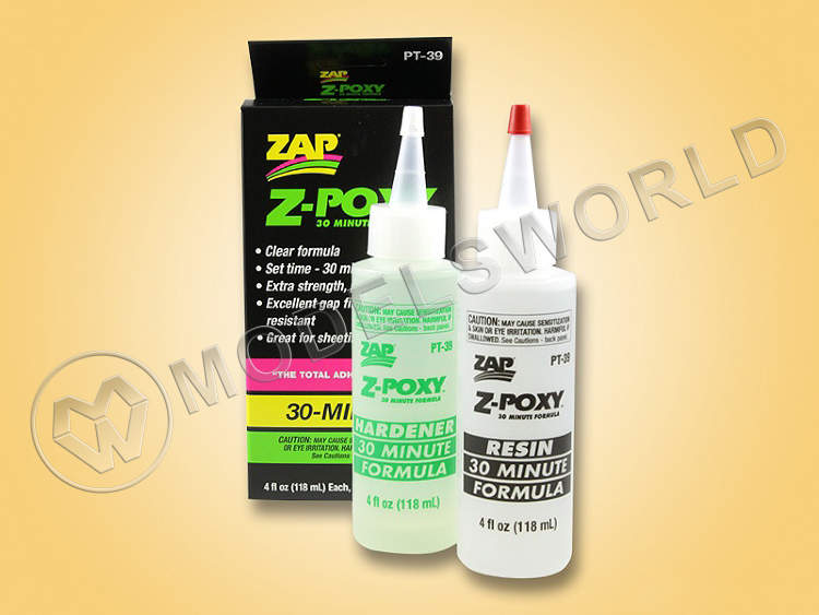 Эпоксидная смола Zap Z-Poxy 30 мин., двухкомпонентная, 237 мл - фото 1