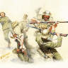 Фигуры британских и немецких пехотинцев. Рукопашный бой. Северная Африка. WWII. Масштаб 1:35