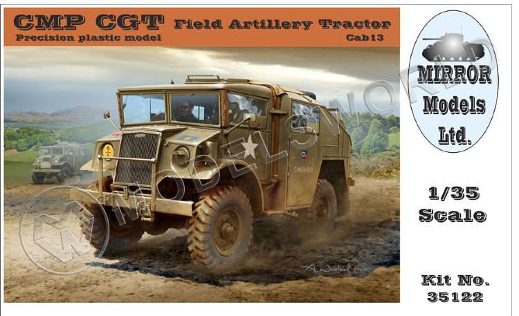 Склеиваемая пластиковая модель тягач CMP CGT Field Artillery Tractor 7B2 Body, Cab 13. Масштаб 1:35 - фото 1