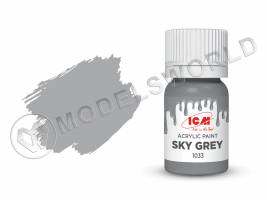 Акриловая краска ICM, цвет Небесно-серый (Sky Grey), 12 мл