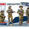 Фигуры Израильские пехотинцы, 4 фигуры. Масштаб 1:35