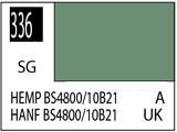 Краска на растворителе художественная MR.HOBBY C336 HEMP BS4800/10B21 (Полу-глянцевая) 10мл. - фото 1