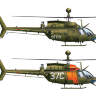 Склеиваемая пластиковая модель Вертолет Bell OH-58D Kiowa. Масштаб 1:48