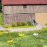 Макет трава пучки "полевые цветы", 6 мм. Масштаб H0