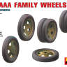 Набор колес для автомобилей семейства ГаЗ-ААА. Масштаб 1:35