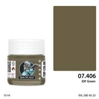 Спиртовая краска Jim Scale Зеленый цвет IDF (IDF Green), 10 мл