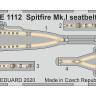 Фототравление для модели Spitfire Mk. I стальные ремни, Eduard. Масштаб 1:48
