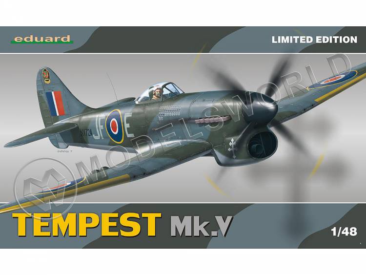 Склеиваемая пластиковая модель Tempest Mk.V, Limited Edition. Масштаб 1:48 - фото 1