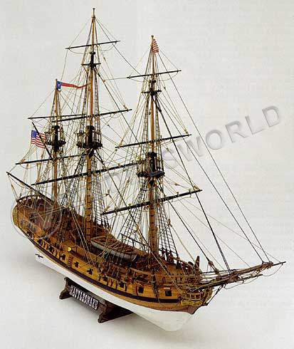 Набор для постройки модели корабля приватиркий корвет RATTLESNAKE. Масштаб 1:64 - фото 1