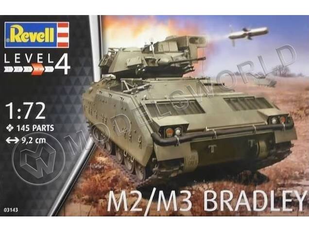 Склеиваемая пластиковая модель Американская БМП M2/M3 Bradley. Масштаб 1:72 - фото 1