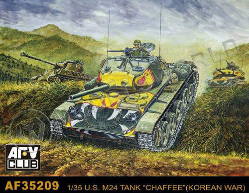 Склеиваемая пластиковая модель U.S. M24 Tank "Chaffee" (Korean War). Масштаб 1:35 - фото 1