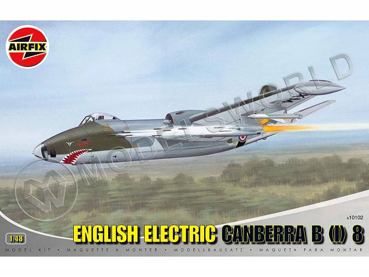 Склеиваемая пластиковая модель бомбардировщика English Electric Canberra B (I) 8. Масштаб 1:48 - фото 1