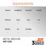 Metal Medium Auxiliary AK Interactive 3rd GENERATION. Металлический эффект. 17 мл