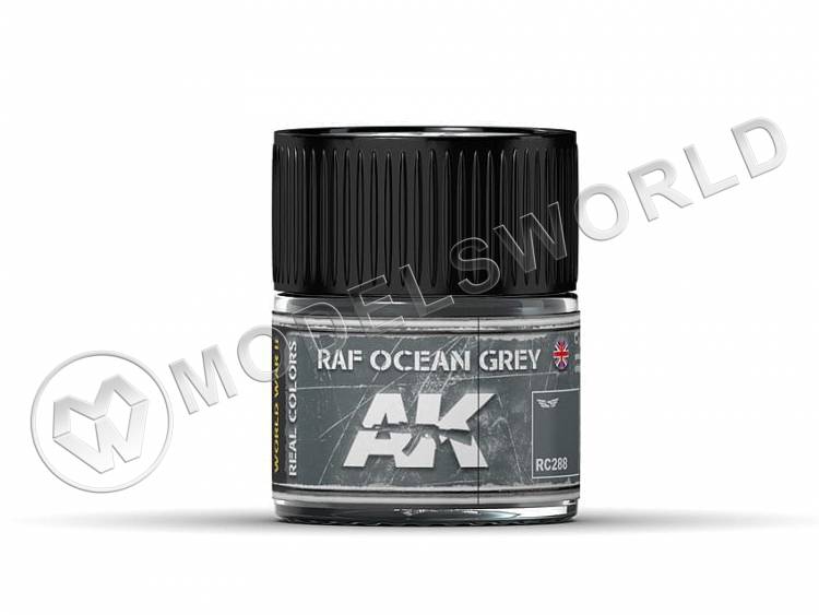 Акриловая лаковая краска AK Interactive Real Colors. RAF Ocean Grey. 10 мл - фото 1