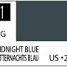 Краска на растворителе художественная MR.HOBBY С71 MIDNIGHT BLUE (Глянцевая) 10мл.