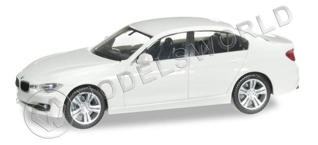 Модель автомобиля BMW 3er ™, белый. H0 1:87 - фото 1