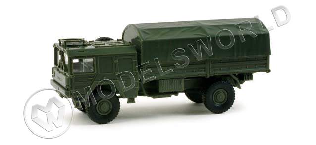 Модель автомобиля Truck 5t 4x4 flatbed "Bundeswehr" 45. H0 1:87 - фото 1