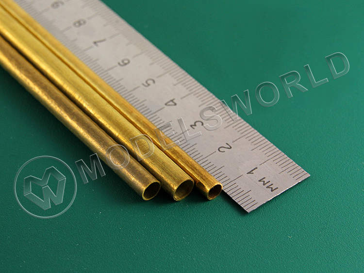 Ассортимент гибких латунных трубок 2.3 мм, 3.2 мм, 4 мм, 3 шт - фото 1