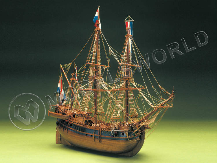 Набор для постройки модели корабля DUTCH WHALER Галеон. Масштаб 1:60 - фото 1