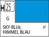Краска водоразбавляемая художественная MR.HOBBY SKY BLUE (Глянцевая) 10мл. - фото 1