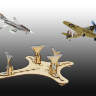 Стапель авиационный под модели самолётов (монопланы). Собранный