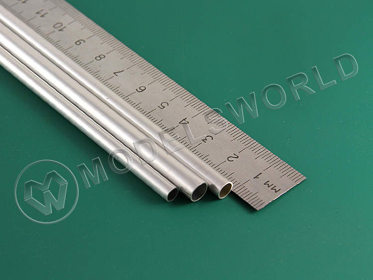 Ассортимент алюминиевых трубок 4.8 мм, 5.5 мм, 6.35 мм, 3 шт - фото 1