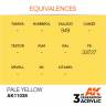 Акриловая краска AK Interactive 3rd GENERATION Standard. Pale Yellow. 17 мл