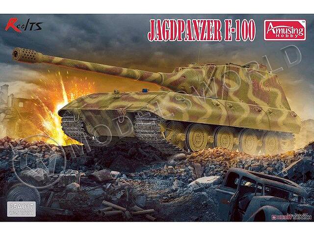 Склеиваемая пластиковая модель Немецкая сверхтяжелая САУ Jagdpanzer E-100. Масштаб 1:35 - фото 1