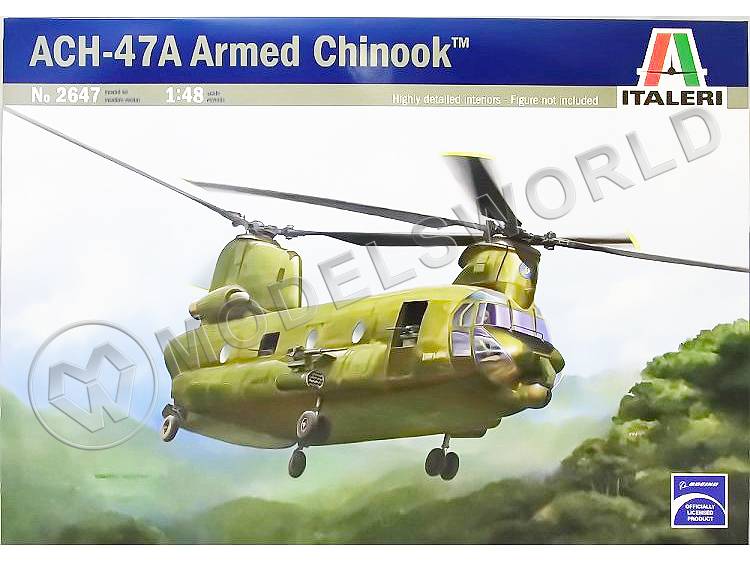 Склеиваемая пластиковая модель ACH-47A Armed Chinook. Масштаб 1:48 - фото 1