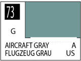 Краска на растворителе художественная MR.HOBBY С73 AIRCRAFT GRAY (Глянцевая) 10мл - фото 1