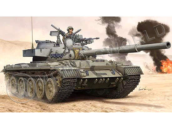 Склеиваемая пластиковая модель израильского танка Tiran-6 MBT Масштаб 1:35 - фото 1