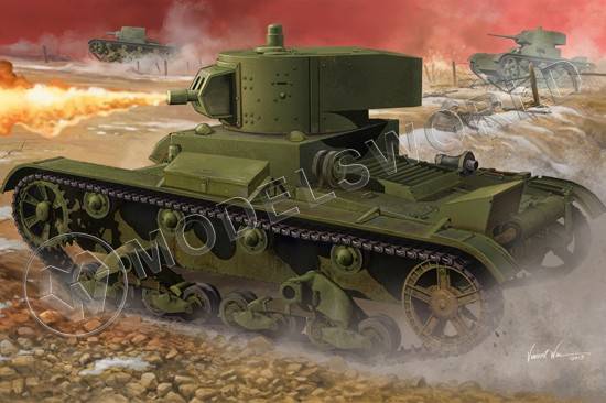 Склеиваемая пластиковая модель Советский огнеметный танк ОТ-130. Масштаб 1:35