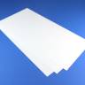 Белый пластик 0.13 мм, 3 листа 15х30 см