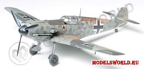 Склеиваемая пластиковая модель Messerschmitt Bf109 E-3. Масштаб 1:48 - фото 1