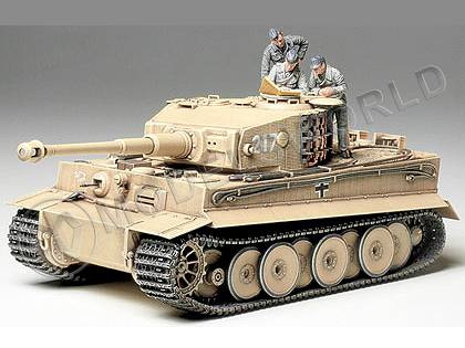 Склеиваемая пластиковая модель немецкого танка Tiger I Kommandant Otto Carius. Масштаб 1:35 - фото 1