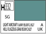 Краска водоразбавляемая художественная MR.HOBBY LIGHT AIRCRAFT GRAY BS381C/627 (Полу-глянцевая) 10мл - фото 1