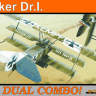 Склеиваемая пластиковая модель самолета Fokker Dr.I. DUAL COMBO. ProfiPACK. Масштаб 1:72.