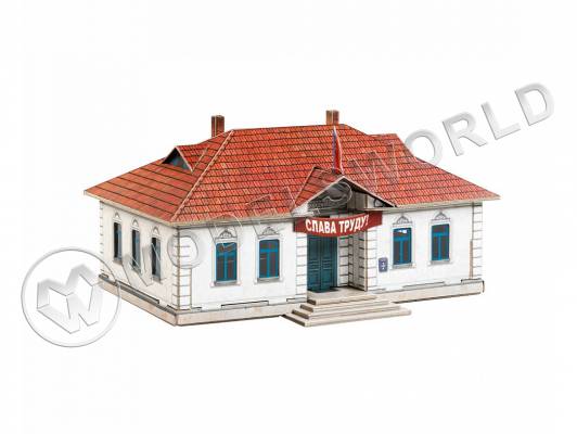 Модель из бумаги Правление колхоза. Масштаб 1:87/H0
