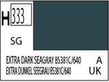 Краска водоразбавляемая художественная MR.HOBBY EXTRA DARK SEAGRAY BS381C/640 (Полу-глянцевая) 10мл. - фото 1
