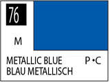 Краска на растворителе художественная MR.HOBBY С76 METALLIC BLUE (Металлик) 10мл. - фото 1
