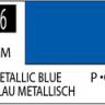 Краска на растворителе художественная MR.HOBBY С76 METALLIC BLUE (Металлик) 10мл.