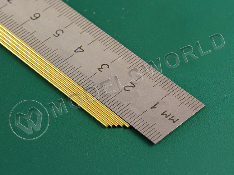 Пруток латунный 0.5 мм, 5 шт - фото 1