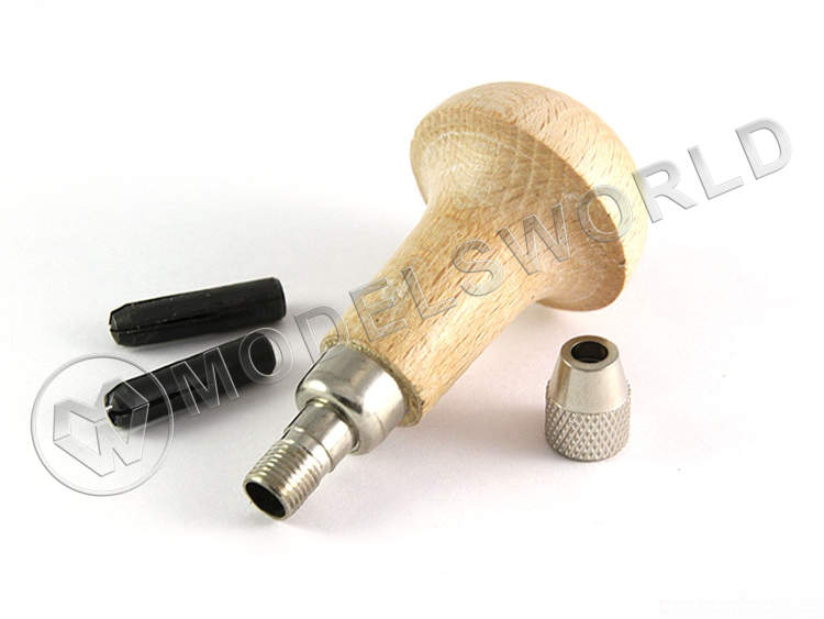 Ручная минидрель на деревянной ручке 0.1-2.35 мм Ручная минидрель на деревянной ручке 0.1-2.35 мм - фото 1