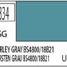 Краска водоразбавляемая художественная MR.HOBBY BARLEY GRAY BS4800/18B21 (Полу-глянцевая) 10мл.
