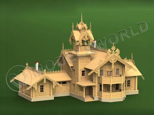 Набор для постройки модели Загородный летний дом. Масштаб 1:72
