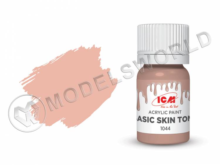Акриловая краска ICM, цвет Основной тон кожи (Basic Skin Tone), 12 мл - фото 1