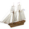 Набор для постройки модели шхуны ПОЛОЦК. Масштаб 1:72